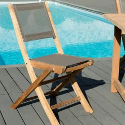Table de jardin extensible en Teck huilé massif 200/300x120x75cm MACAO