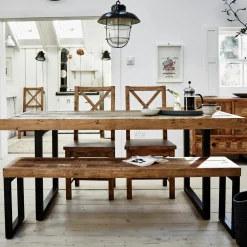 Table Repas Extensible Bois recyclé 180/240x90x77cm BRISBANE