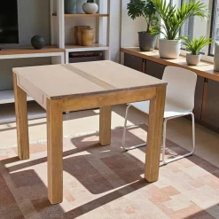 Table repas extensible hévéa 85/149cm GALA