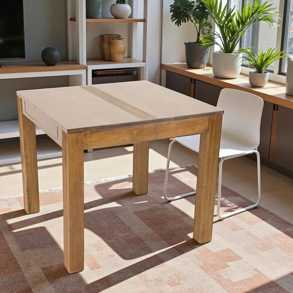 Table repas extensible hévéa 85/149cm GALA