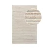 Tapis blanc ivoire en laine tuftée main 160x230 cm FEZ