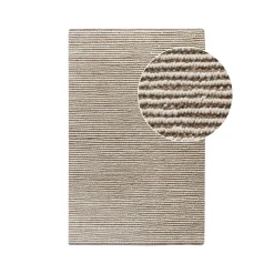 Tapis bohème en jute et laine texturé 200x300 cm FEZ