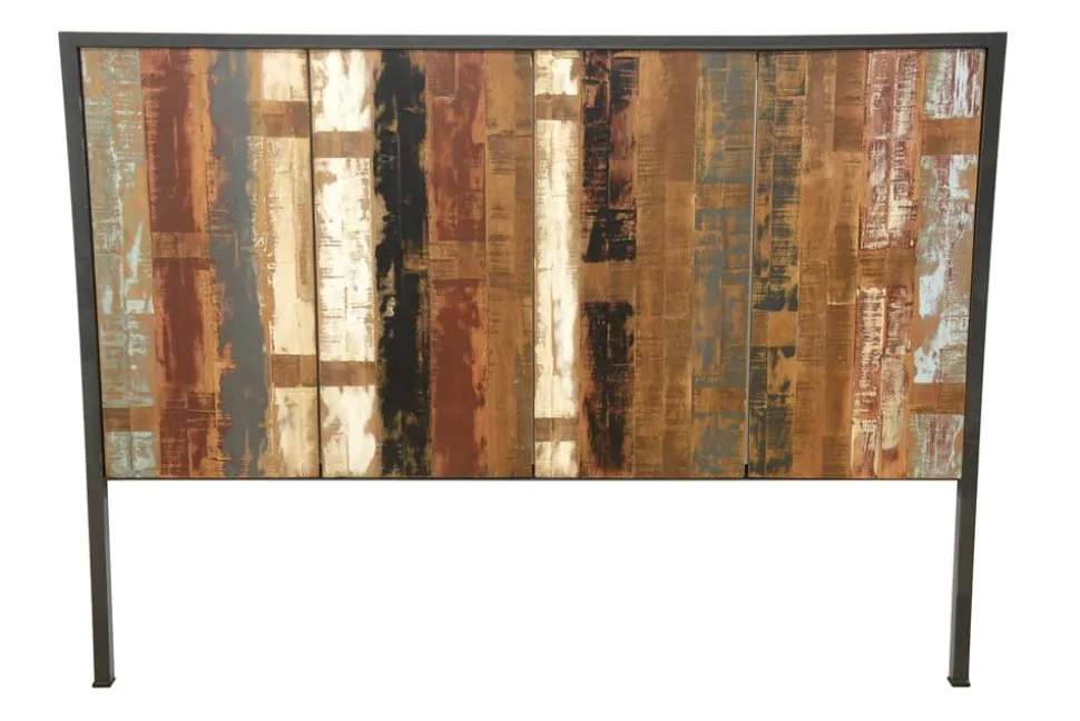 Tête de Lit en Hévéa recyclé coloré et métal 165x120cm LOFT COLORS