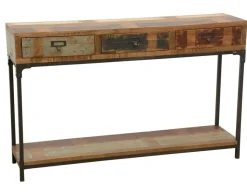 Tête de Lit en Hévéa recyclé coloré et métal 165x120cm LOFT COLORS