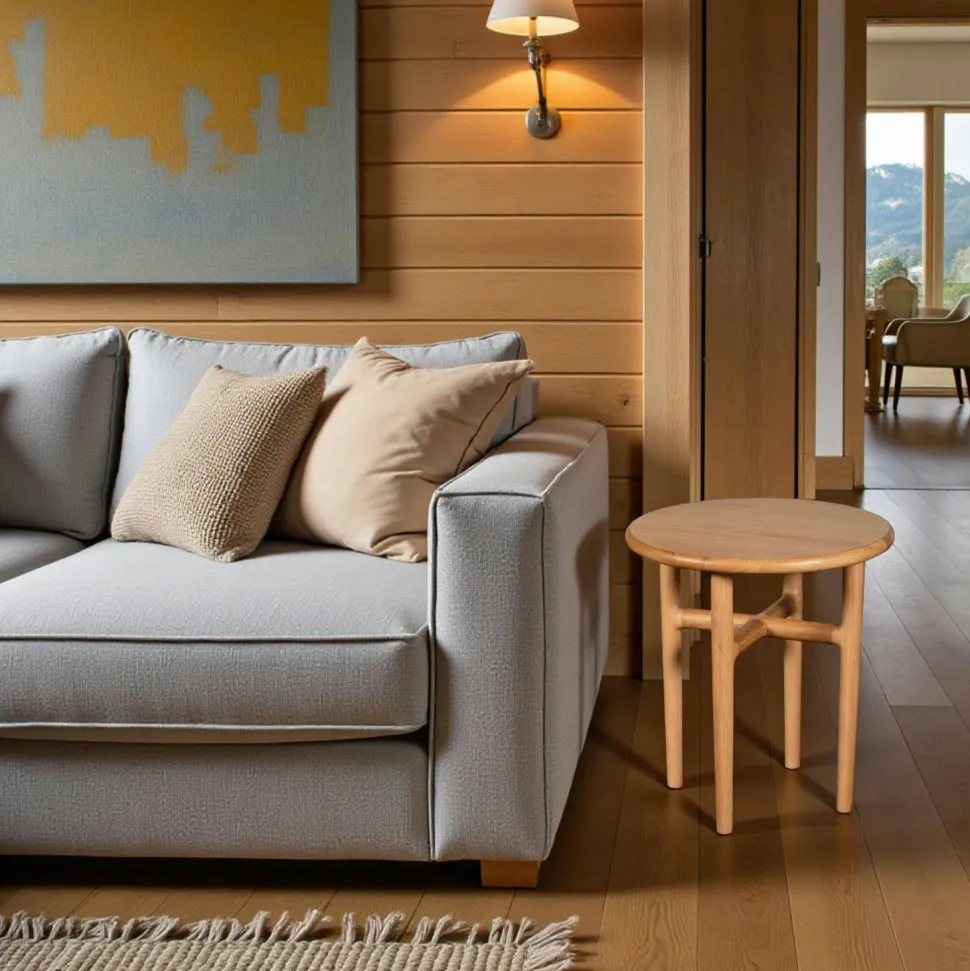 Valet de chambre double - bois marron, vide-poches SITIA
