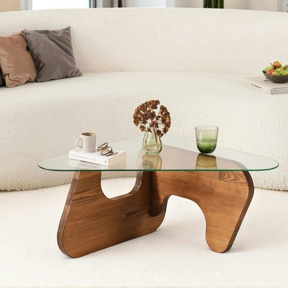 Valet de chambre double - bois marron, vide-poches SITIA